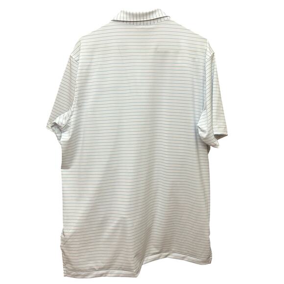 Peter Millar Summer Comfort Striped Polo Shirt American Express Large MS23EK08S - Picture 3 of 14